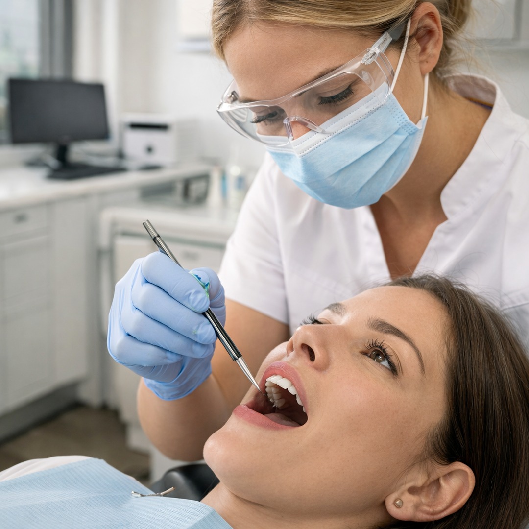 Parodontologické vyšetření dásní ve Virtuoss Dent v Praze 3